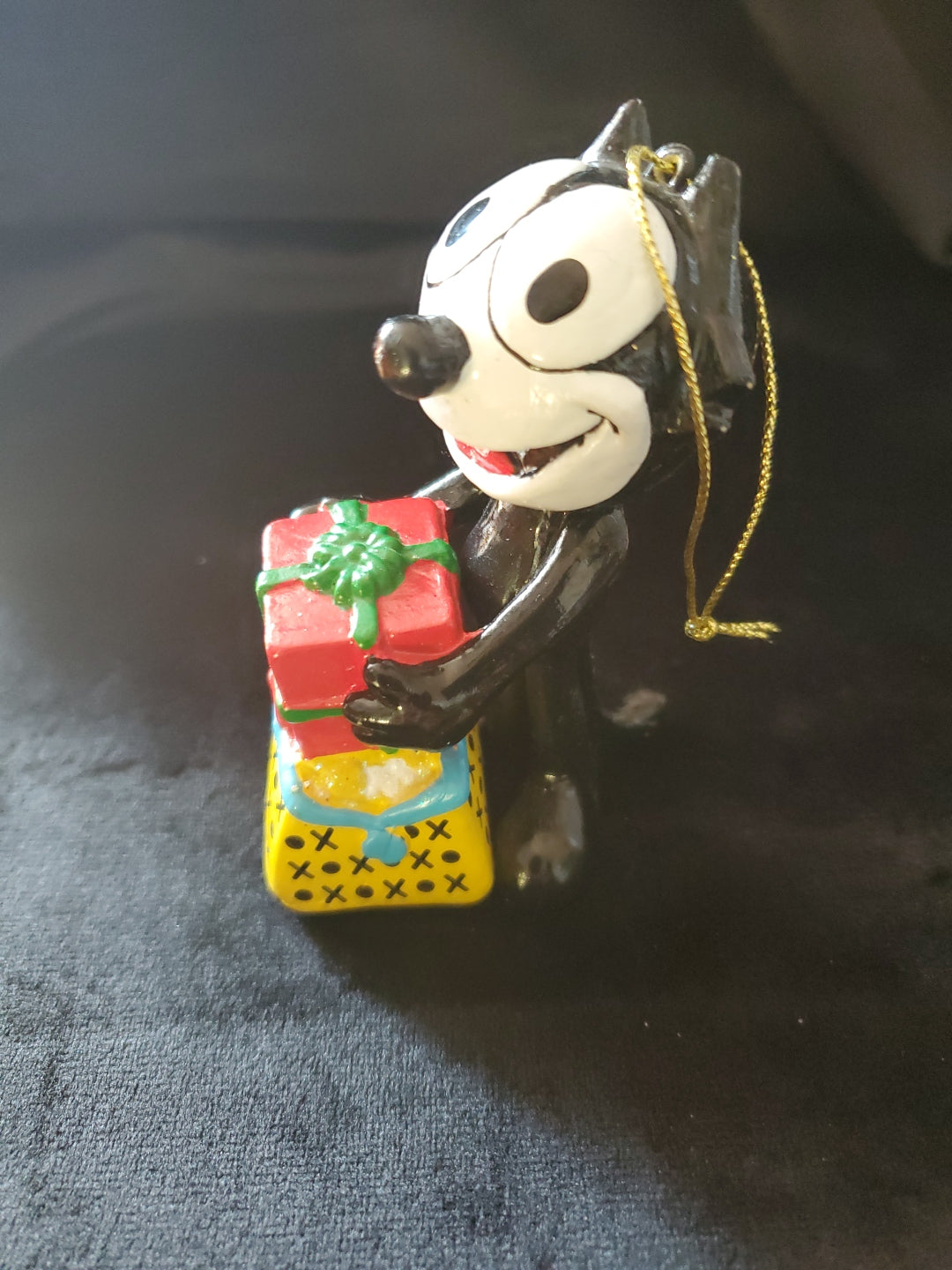 "Felix The Cat" Christmas Tree Ornament. 2004 Kurt Adler. 3.5" Tall.