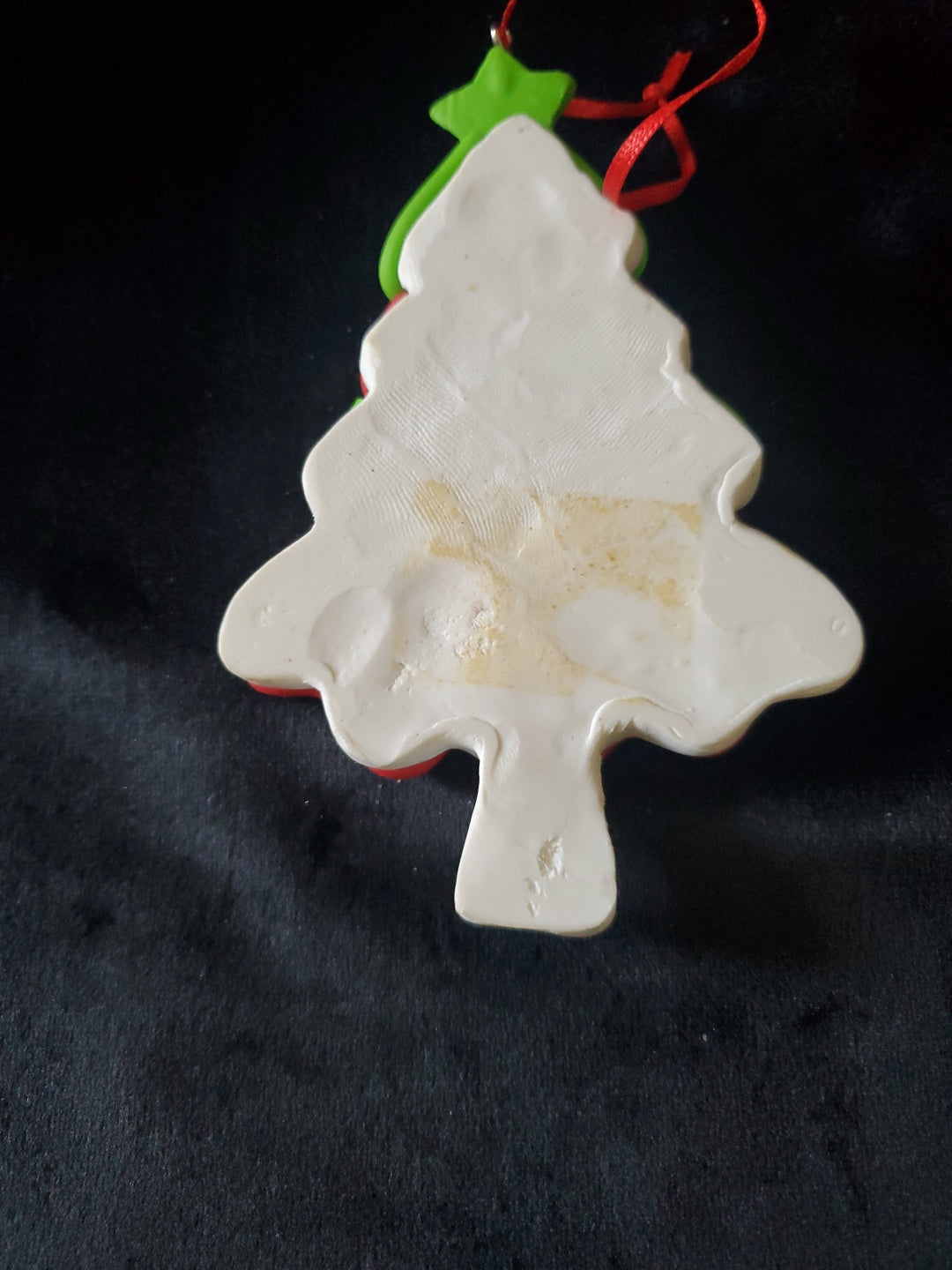 Whimsical Christmas Tree, Christmas Ornament. Clay. 4.75" Tall