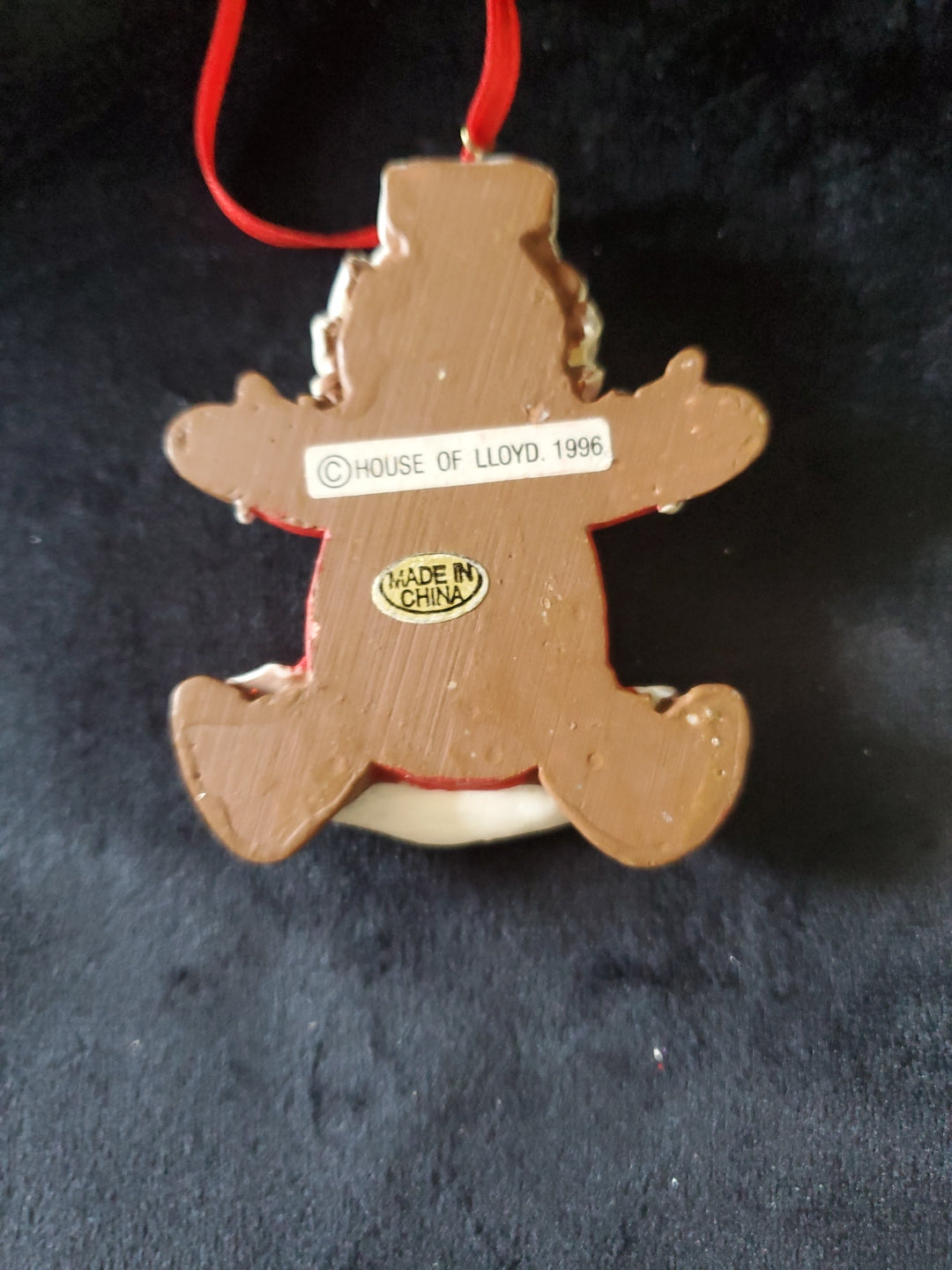 2 House of Lloyds Gingerbread Christmas Ornaments "Around The World" Series. 3" Tall.